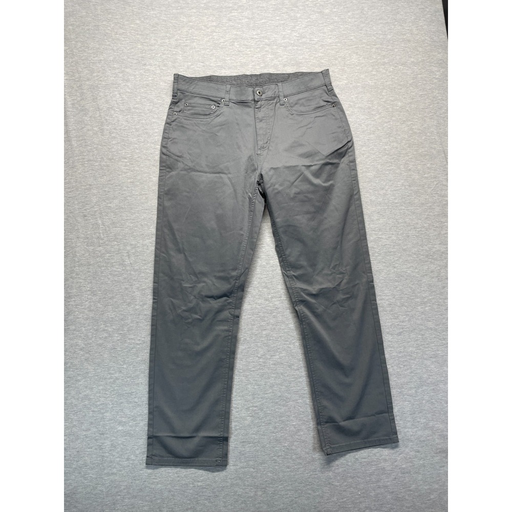 Member's Mark Mason Straight Fit 5 Pocket Pants Men 34x30 (FIT 36x29.5) Gray
